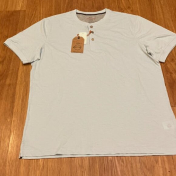 Original Weatherproof Vintage Other - Original Weatherproof Vintage Henley Short Sleeve Shirt Men’s Spring Sky Size XL